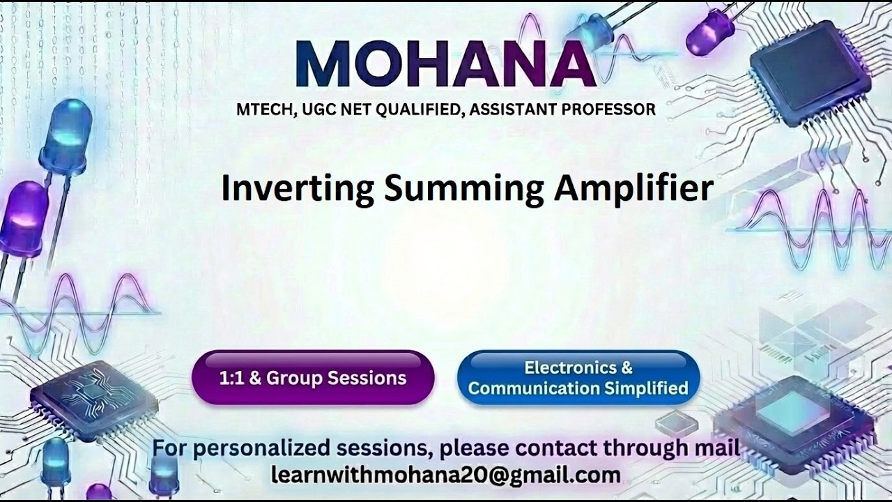 What is Summing Amplifier? #education #electronicengineering #electricalengineering #gate #ugcnet