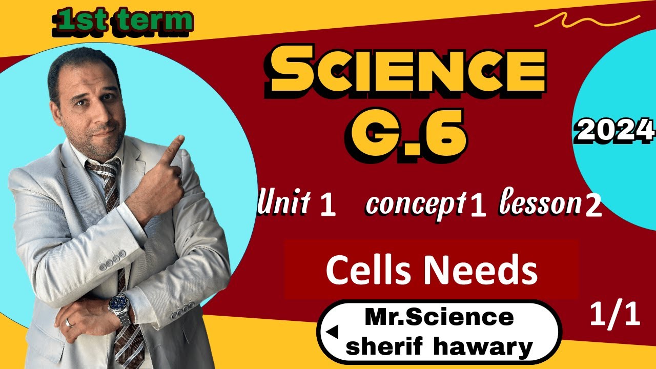 Cells Needs | Science  Grade 6 | Unit 1 - Concept 1 - Lesson 2 - Part (1/1) | Science