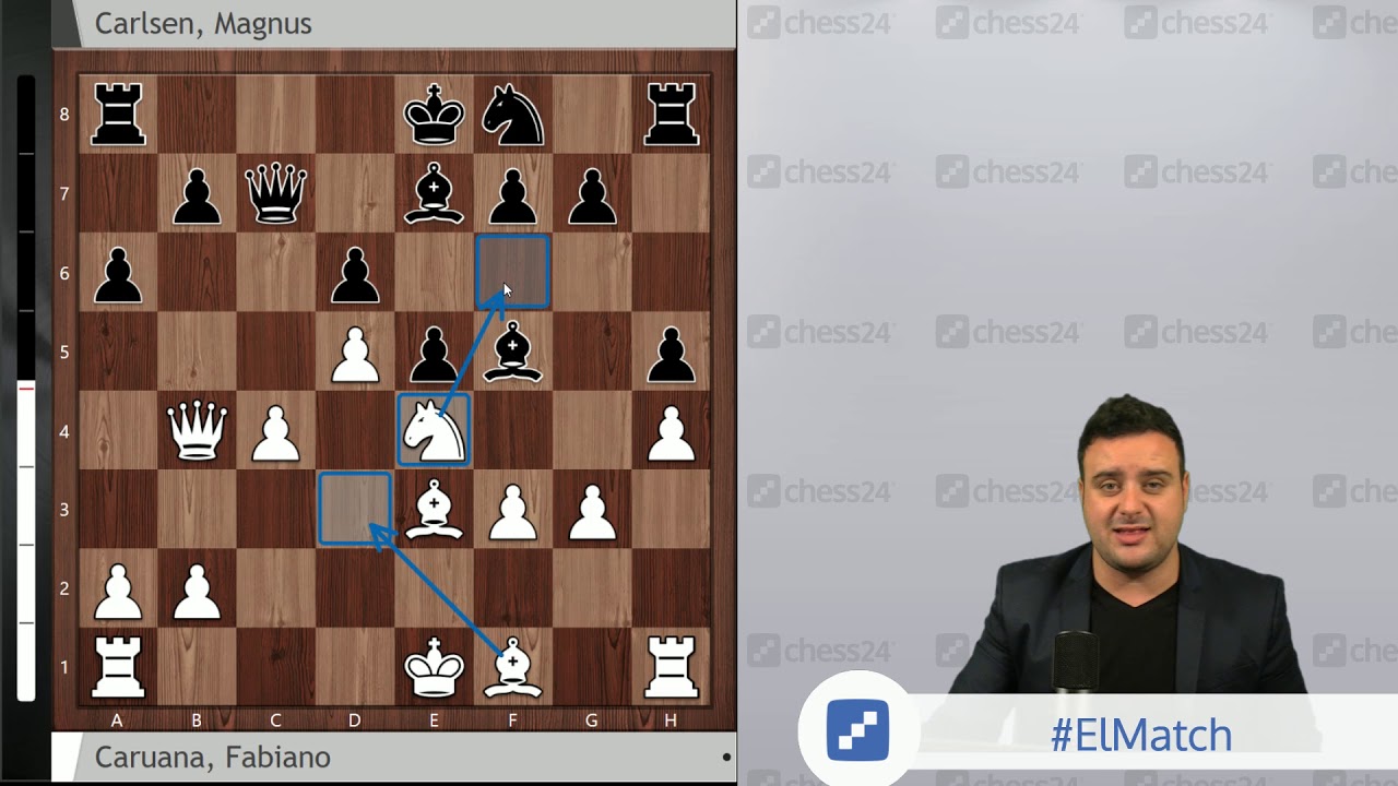 Caruana - Carlsen (Resumen Partida 12); Campeonato del Mundo de Ajedrez 2018