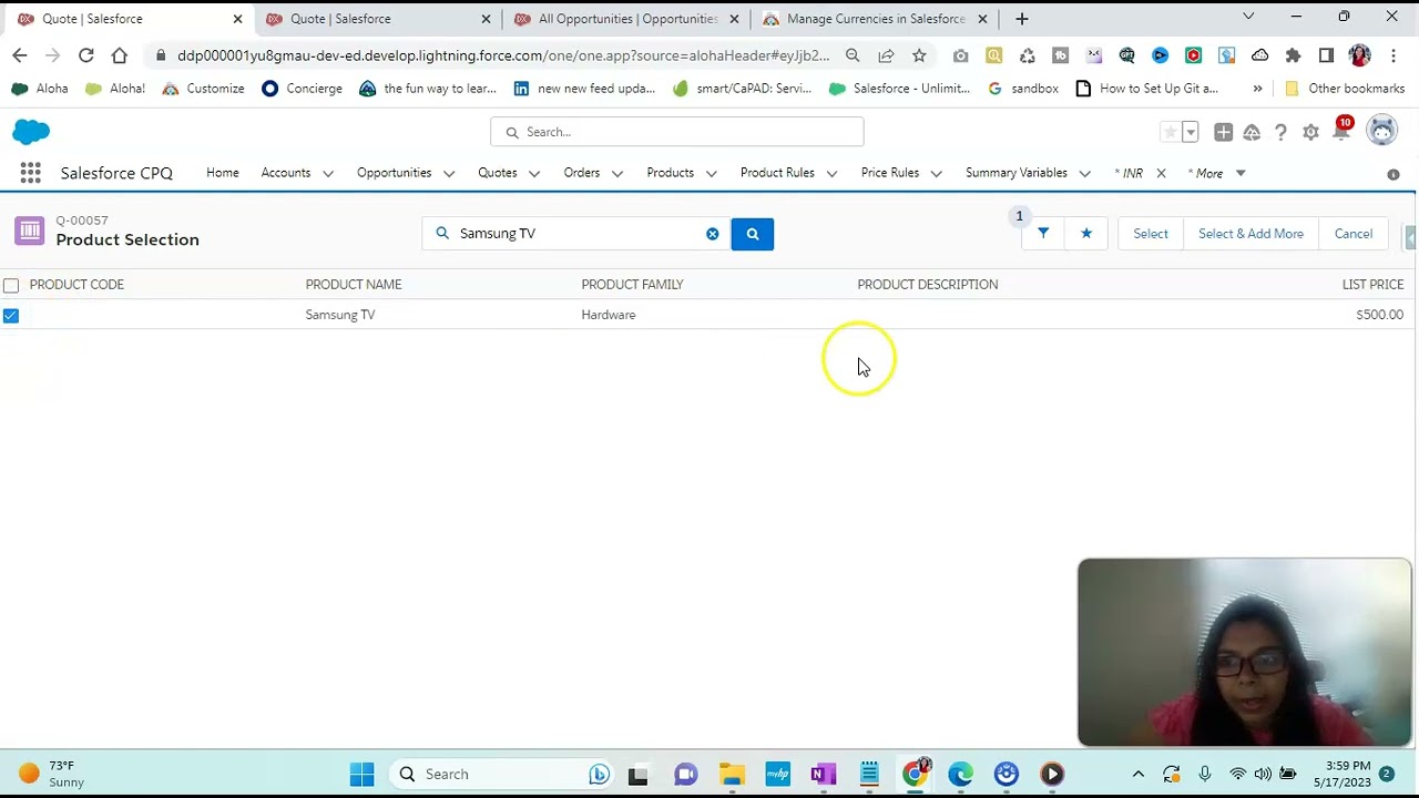 Сессия 5: Создание прайс-листа продуктов в Salesforce CPQ