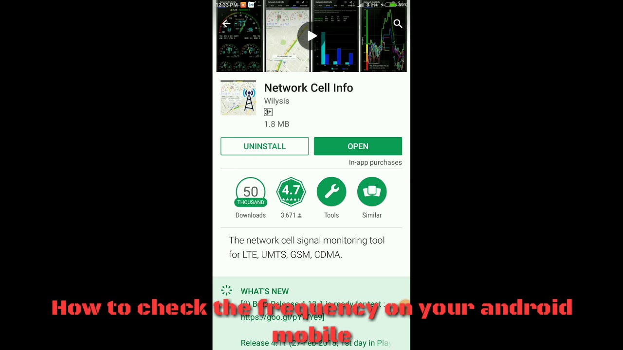 How to check your Network Frequency on Android Phone