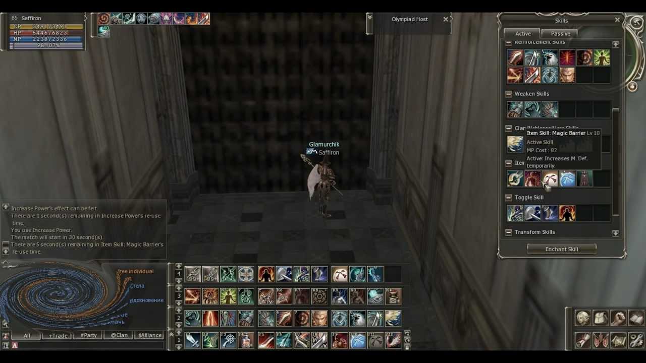 Lineage 2 High Five Saffiron Doombringer olympiad