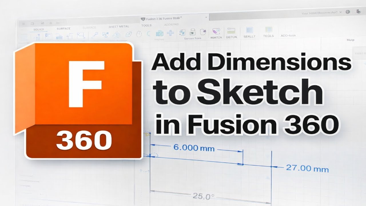 How To Add Dimensions to Sketch in Fusion 360 (2026)