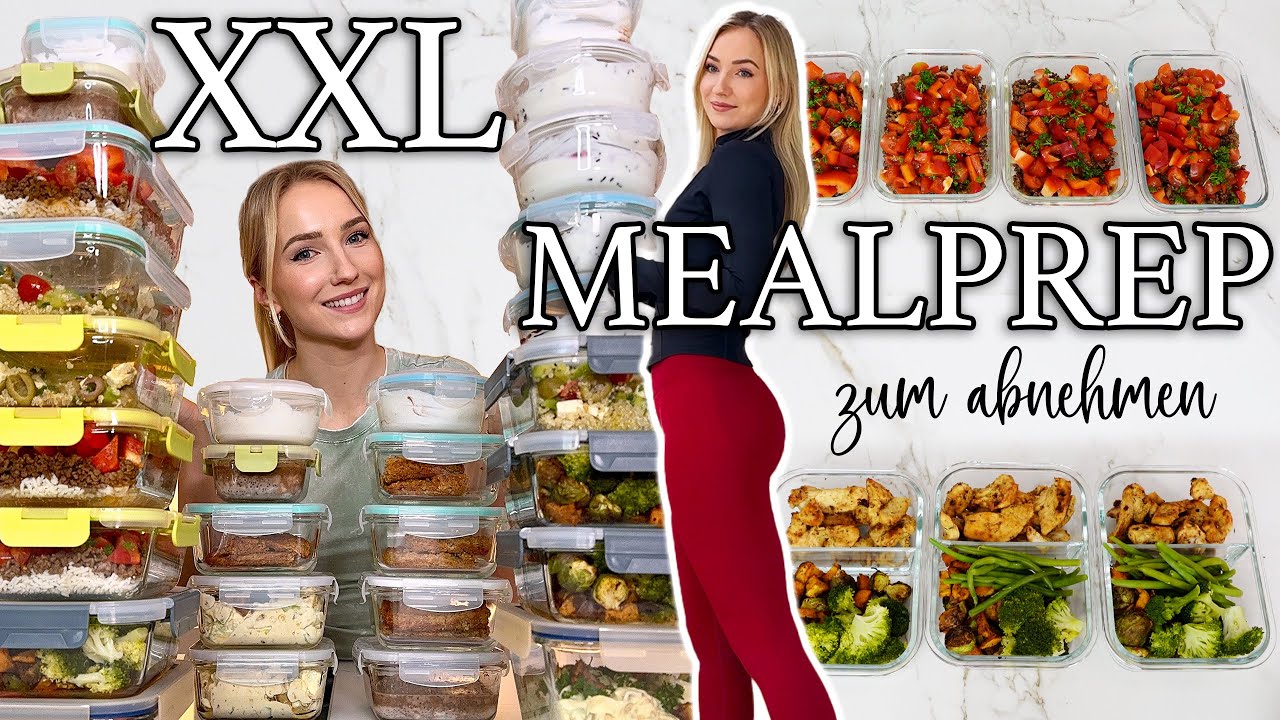 MEALPREP zum Abnehmen! 4 Tage Frühstück, Mittag/Abendessen + Snack