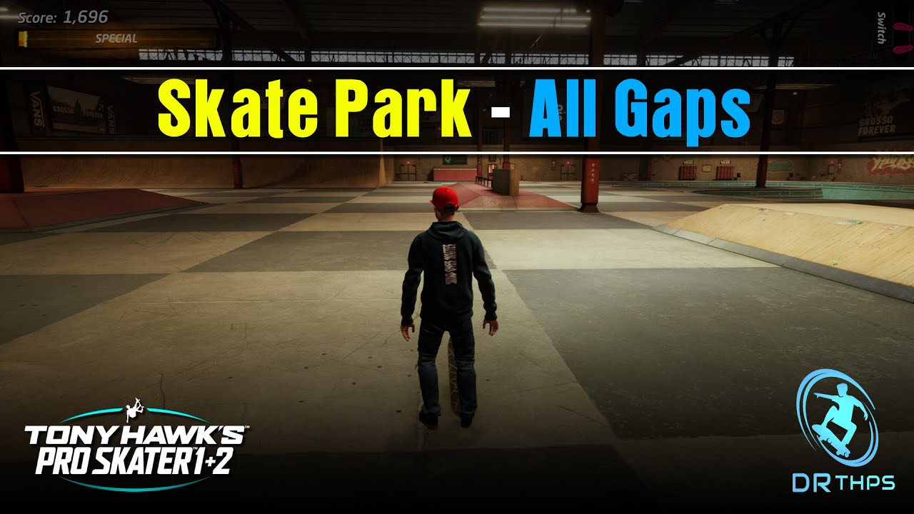 "Tony Hawk's Pro Skater 1+2: Skate Park All Gaps"