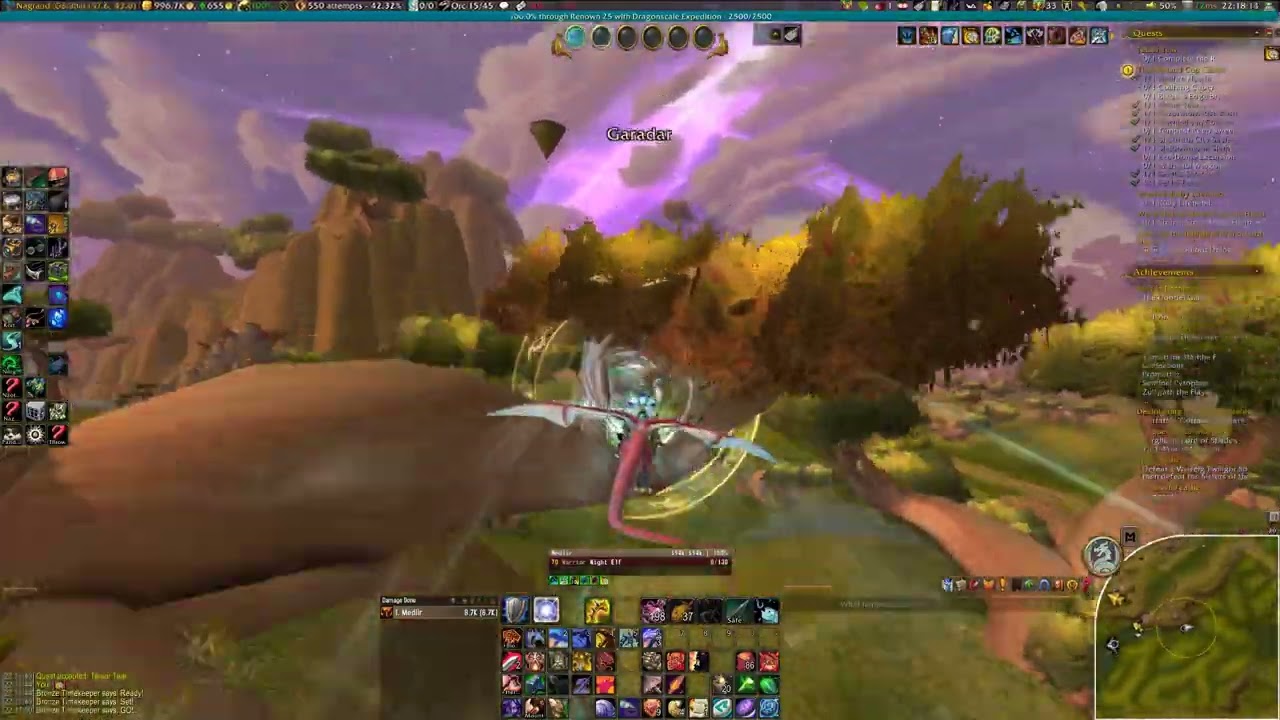 WoW Outland Cup Telaar Tear Dragonriding Course in Nagrand
