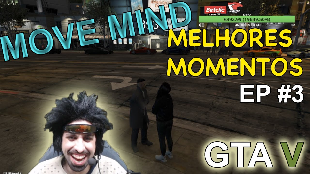 MOVE MIND - MELHORES MOMENTOS GTA V | Ep #3 - H&Eacute;LDER MARCA PONTOS COM A LOLA