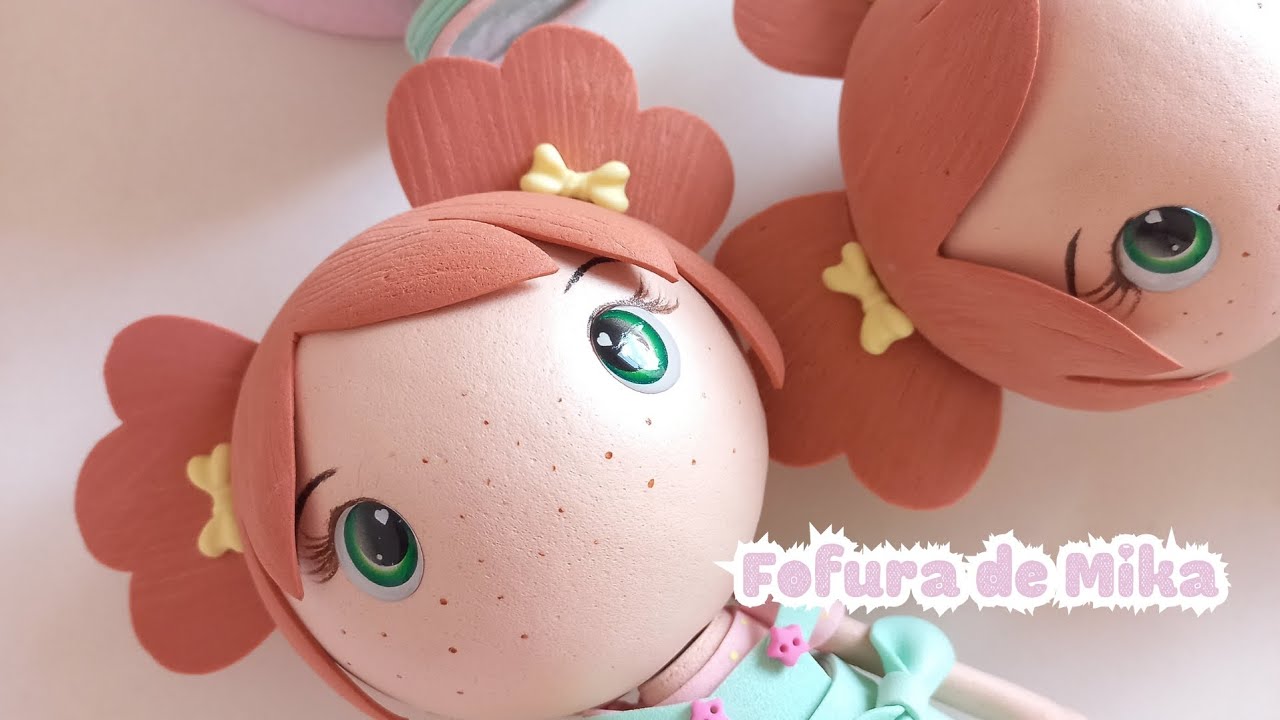 Fofucha em E.V.A- Fofura de Mika (Projeto Apoie Uma Artesã)
