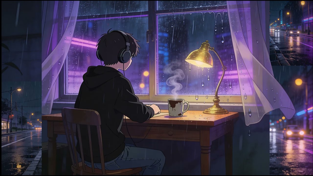 Rainy Night Lofi ~ beats to sleep & unwind 🌧️