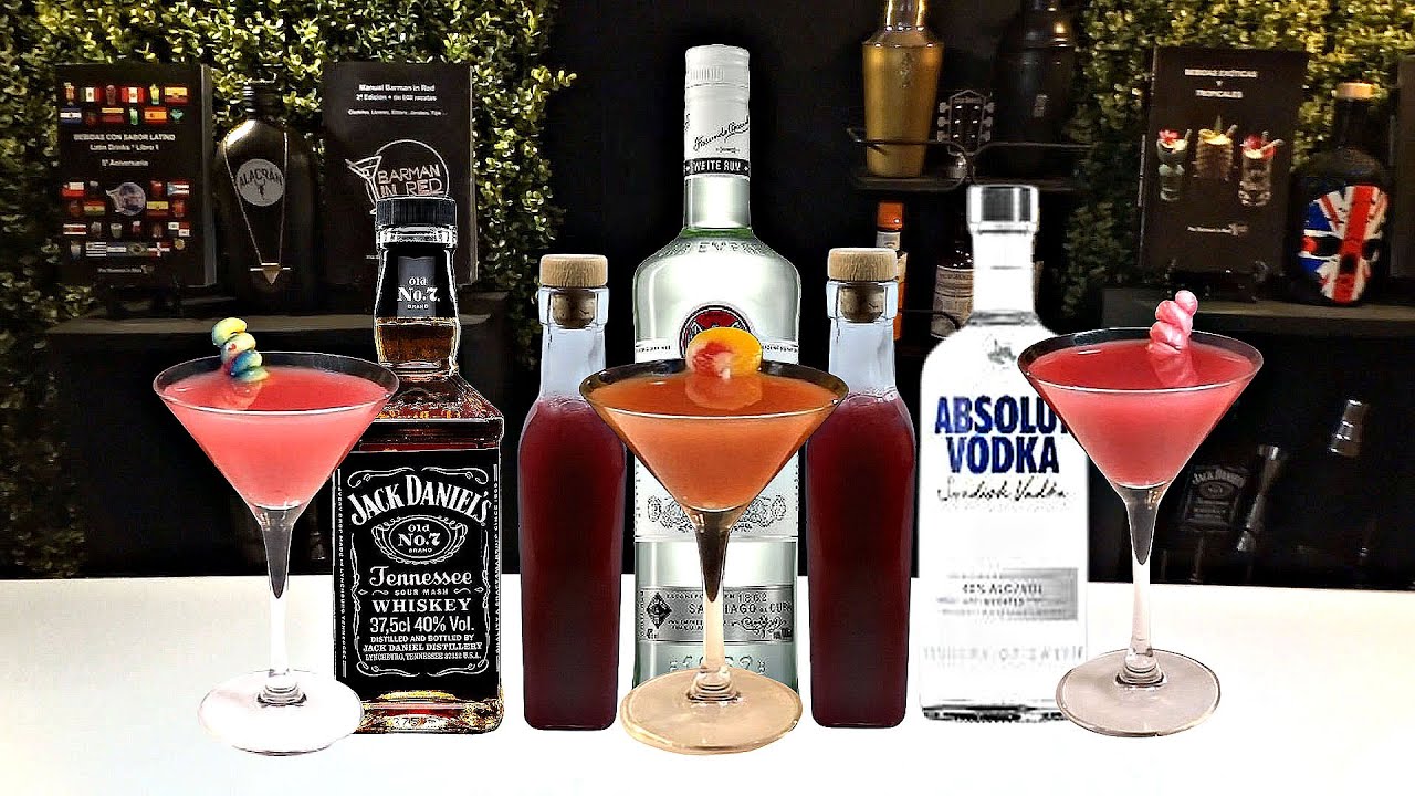 3 COCTELES CON GRANADINA CASERA