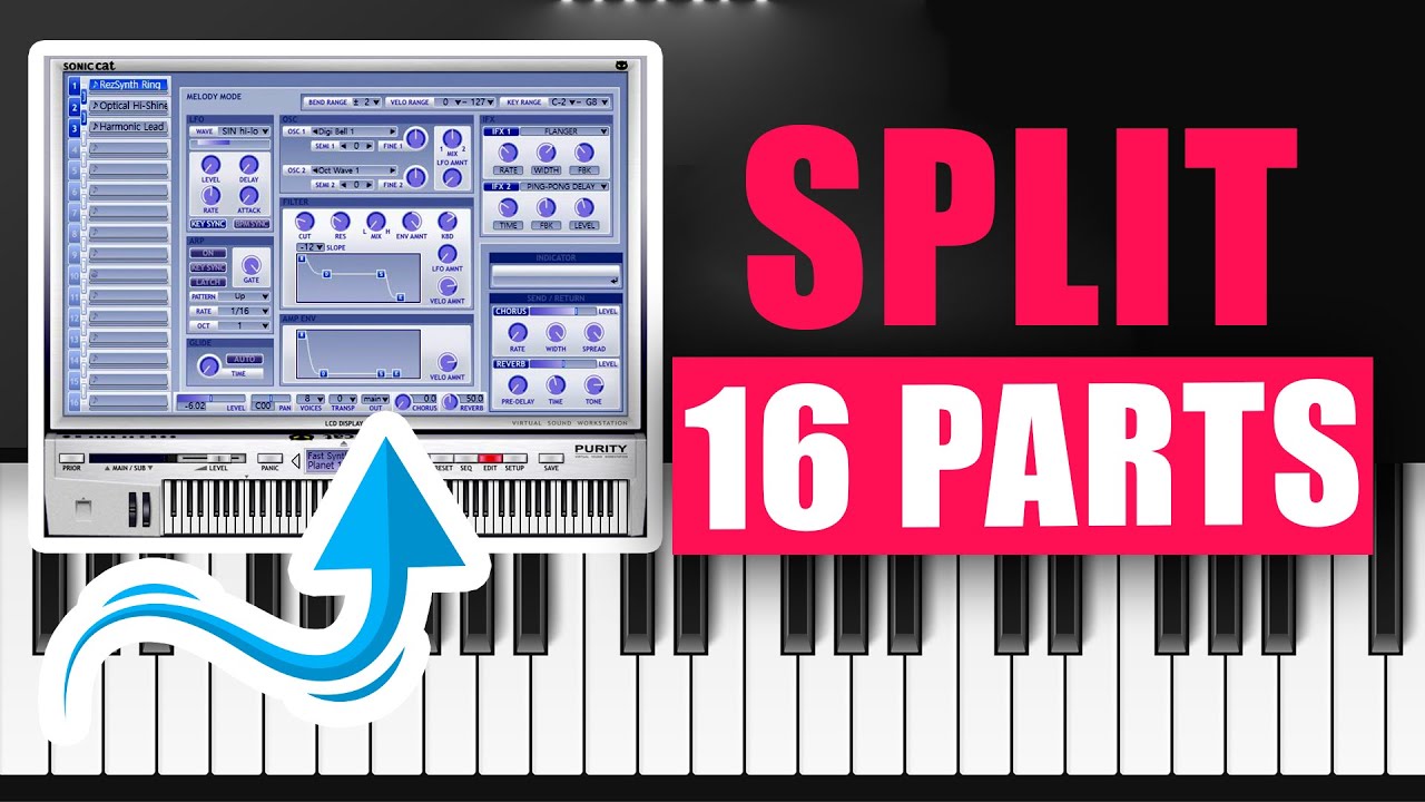 33rr!!! 🤓 Split your Piano into 16 parts || Luxonix Purity