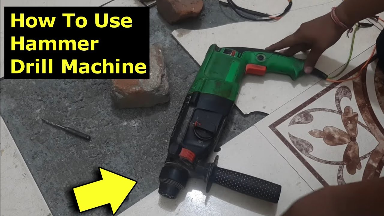 How To Use Hammer Drill Machine | Hammer Drill Machine Kaise Istemal Karen