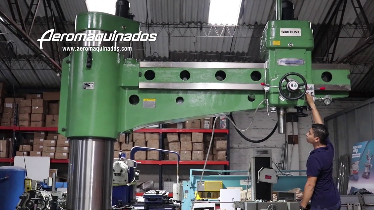 Taladro Radial - Máquina de perforación 80 mm - Aeromaquinados