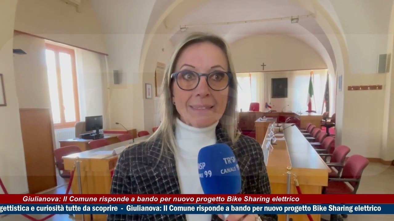 Giulianova: Il Comune risponde a bando per nuovo progetto Bike Sharing elettrico- TGAbruzzo 24/02/26