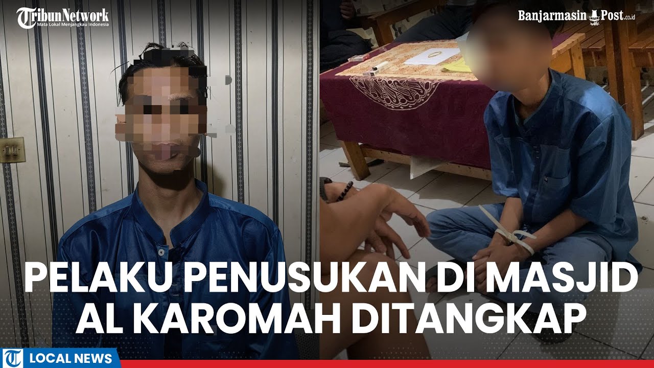 Pelaku Penusukan di Masjid Al Karomah Martapura Ditangkap, Polisi Kejar hingga ke Hutan Pelaihari