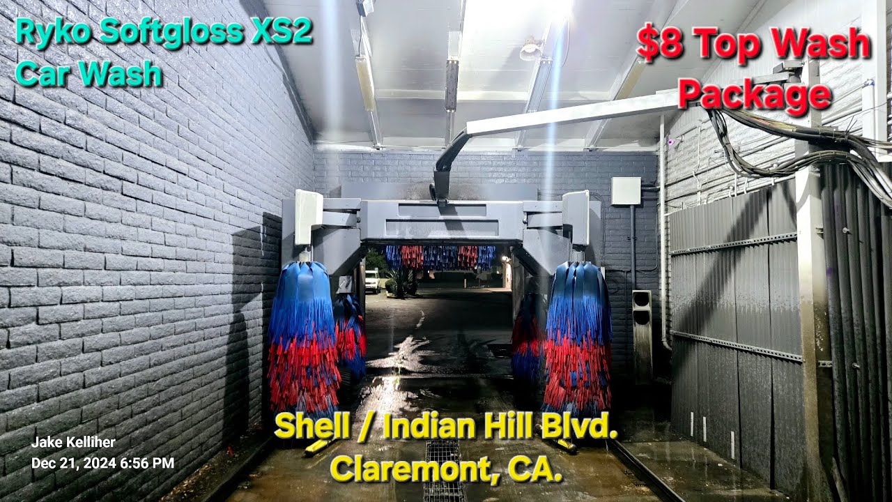 Ryko Softgloss XS2 Car Wash ~ $8 Top Wash Package | Shell Indian Hill Blvd. Claremont, CA.