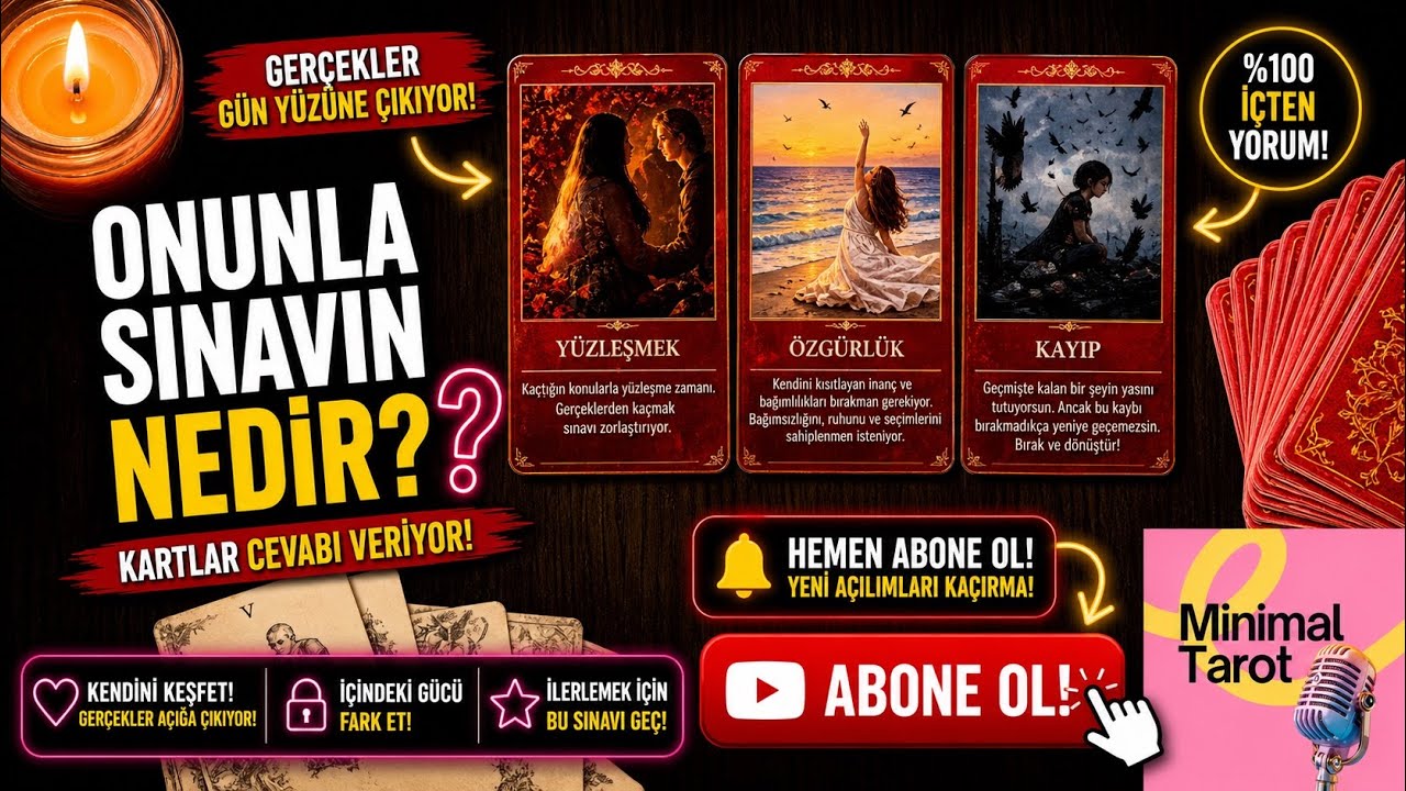 Onunla Sınavın Nedir? #tarot #keşfet #minimaltarot