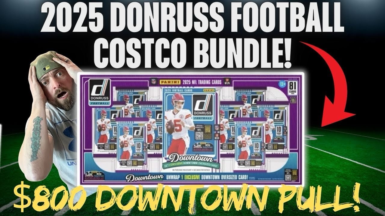 🚨БЕЗУМНАЯ 800 ДОЛЛАРОВ В ЦЕНТРЕ ГОРОДА! 2025 DONRUSS 🏈 ОБЗОР НАБОРА COSTCO! 🔥 😱