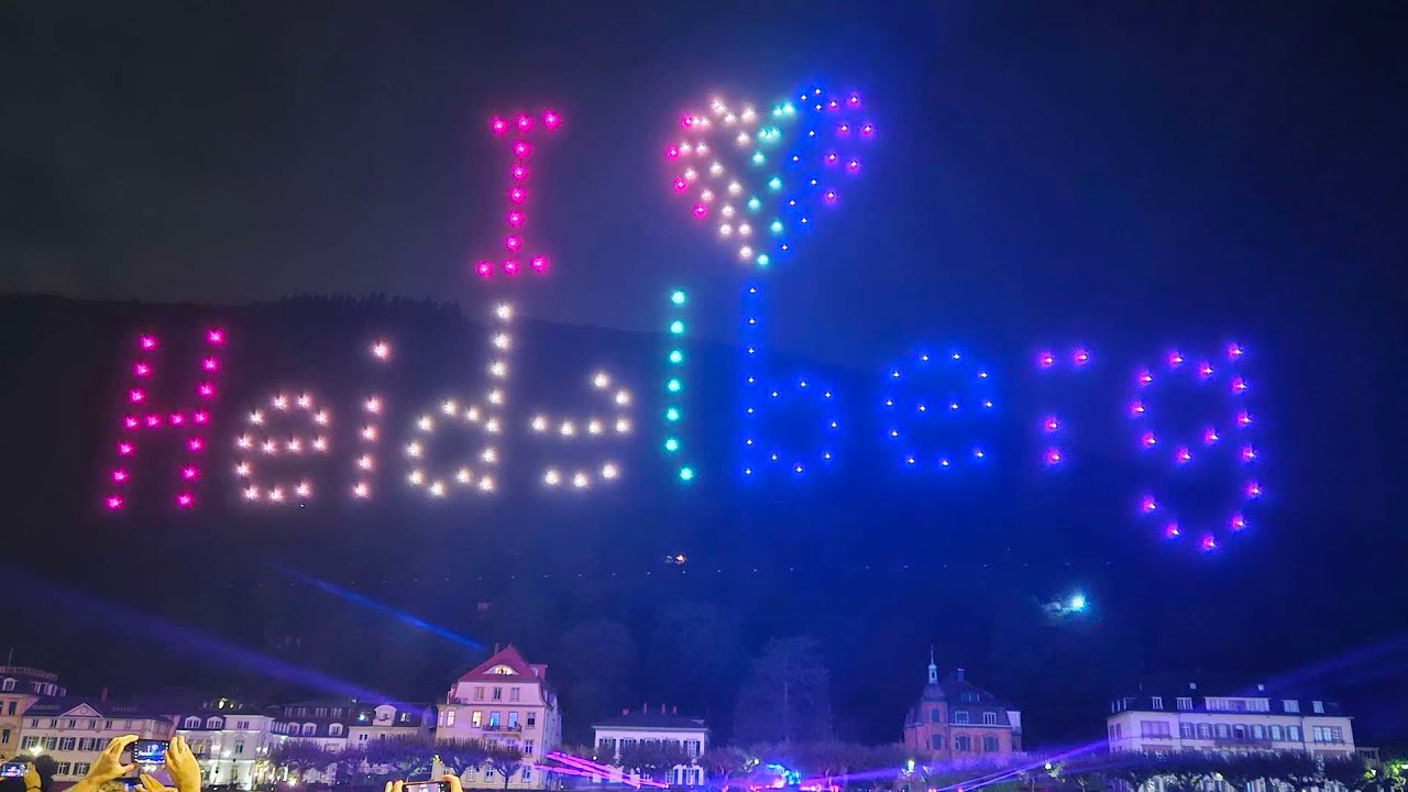 Erste Heidelberger Drohnenshow