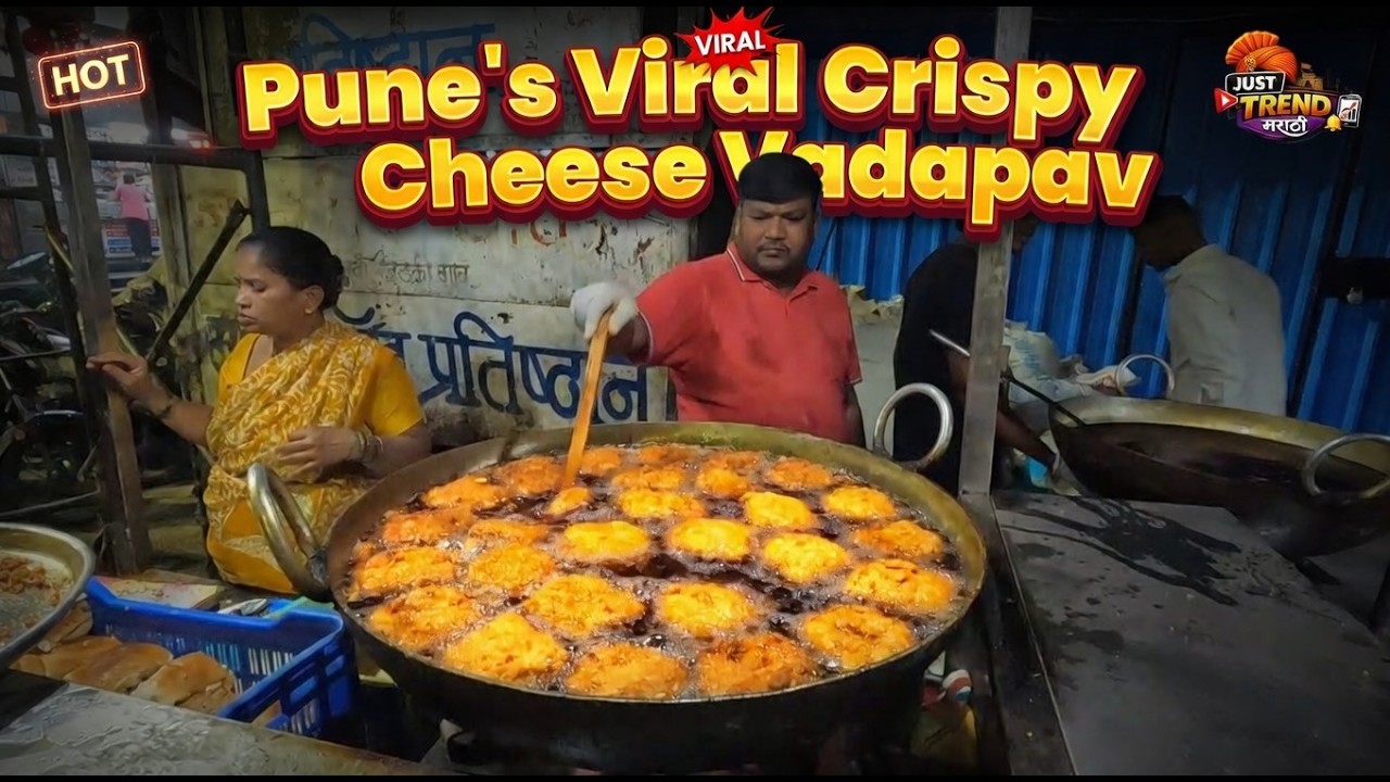 Pune’s Most Viral Crispy Cheese VadaPav | 100+ Vada Pav Per Hour 😱 Street Food India
