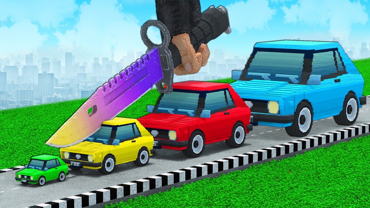 BIG & SMALL CARS vs KNIFE CS in Teardown