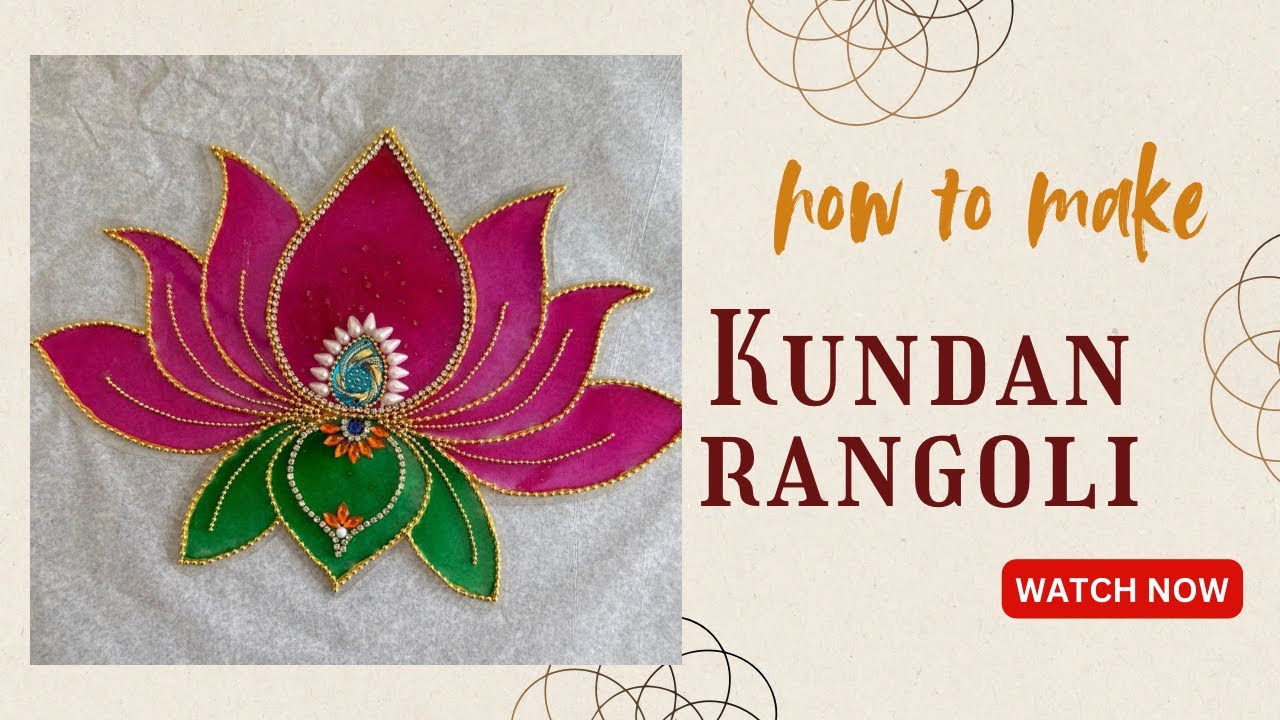 Kundan rangoli for festival decoration| 