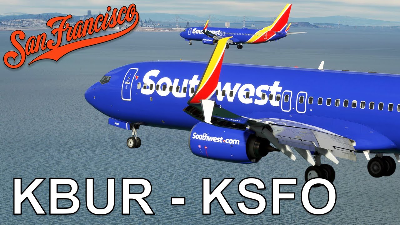 Parallel Landings in San Francisco! - PMDG 737 Southwest (KBUR) Burbank to (KSFO) San Francisco