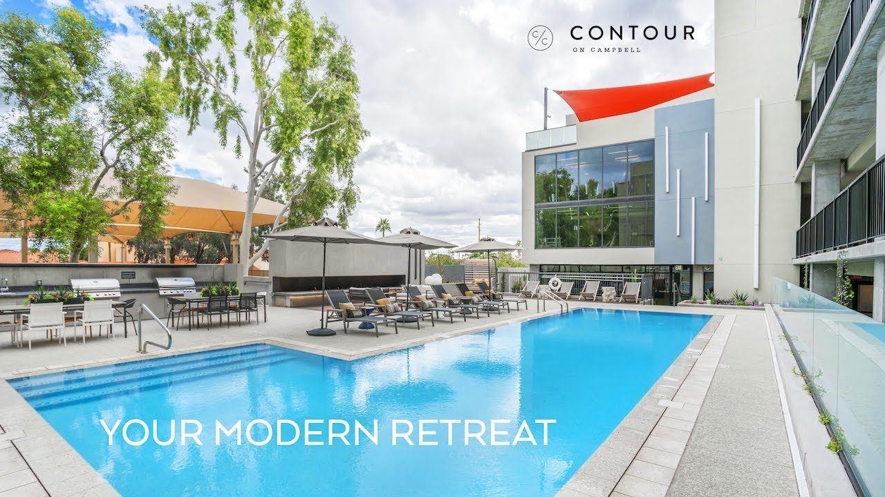 CONTOUR Condos on Campbell - Resort-Style Pool - MicroMoment | Luxury Living in Phoenix, AZ