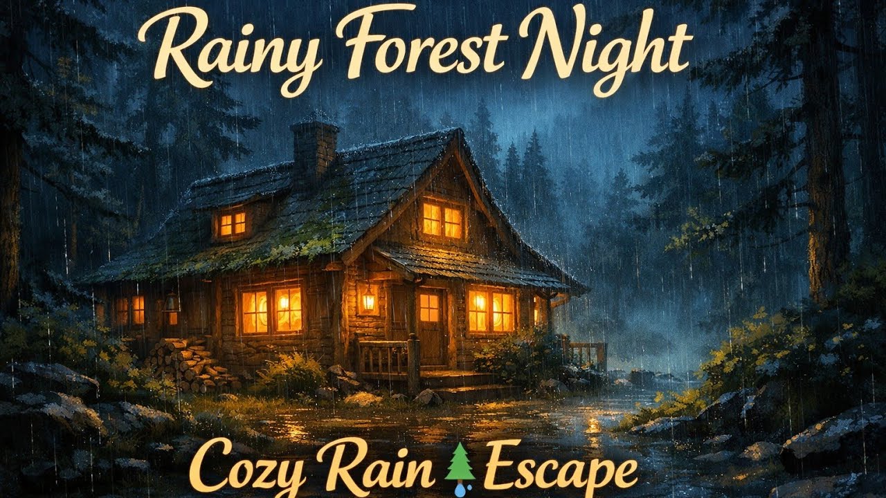 Rainy Day In The Forest House ☁️ Cozy Forest House 🌲Forest House Cooking @Ghibli mom1717 🙂
