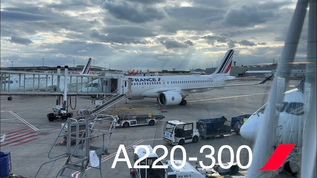 AIR FRANCE A220-300 ECONOMY Class Paris CDG to Warsaw WAW Honest Review
