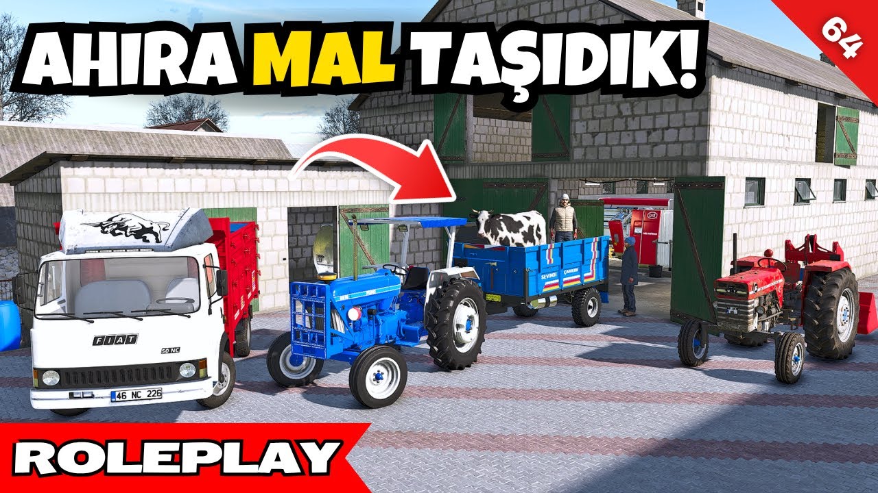Ford 6610 ile Ahır Nakliyesi! Başçavuşun Yeni Malları Geldi! | FS25 Roleplay