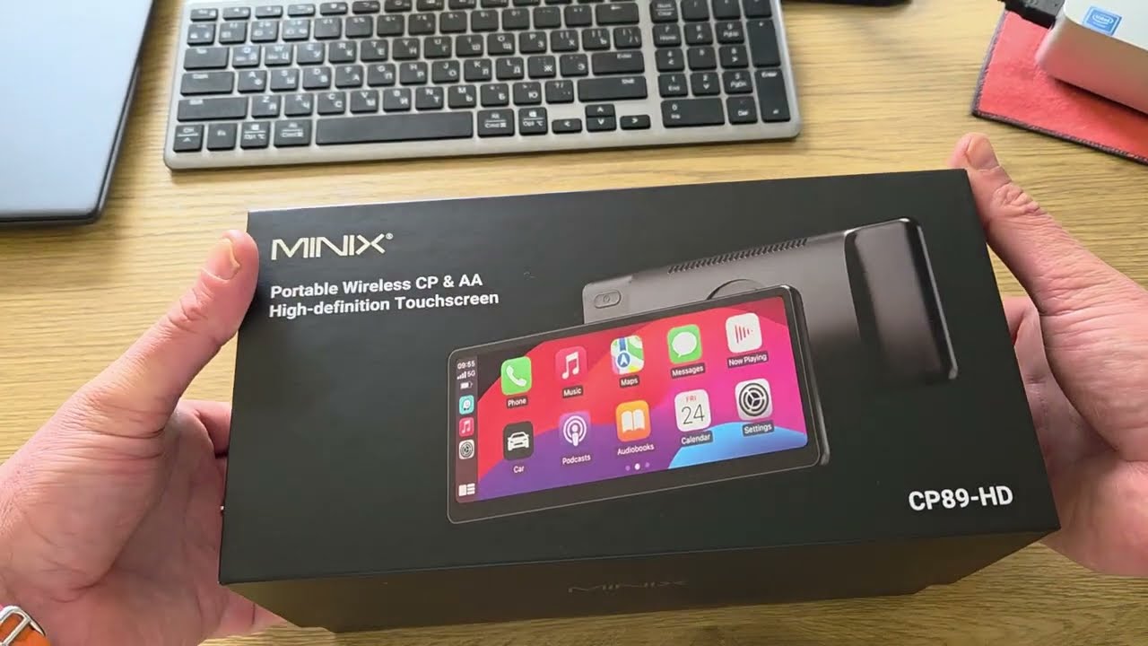 MINIX CP89-HD лучший портативный экран для Apple CarPlay & Android Auto