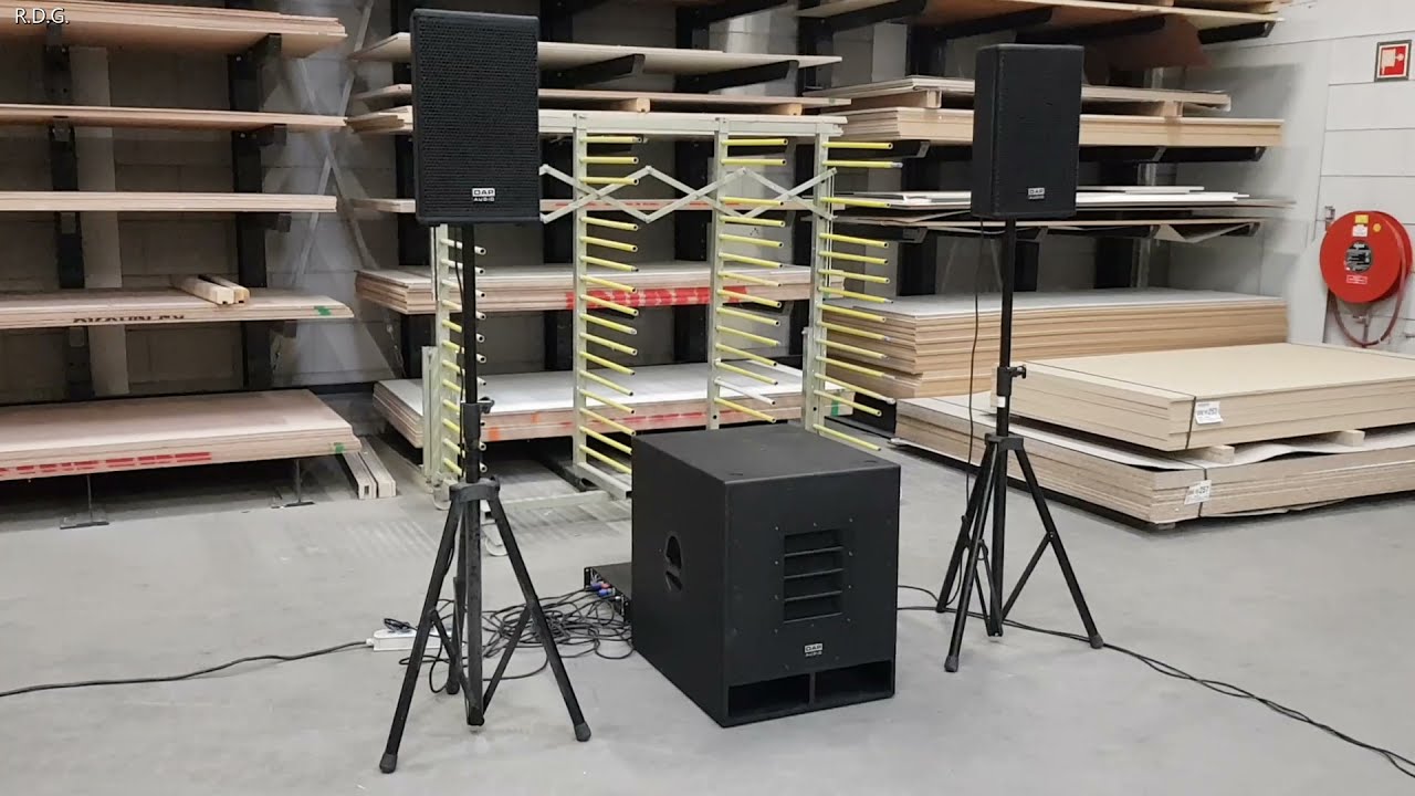DAP Speaker PA Test 💪🏼 Dap Audio 💪🏼 K-18BA With 2 DAP SM-10 MKII Amp DAP Palladium P-700