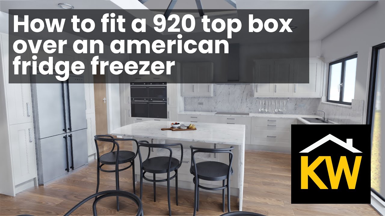 How to fit a 920mm top box over an American Fridge Freezer - Kitchen Warehouse