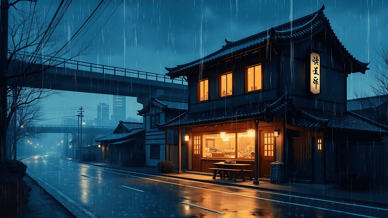 Rainy Night in Japan 🌧️ Cozy Lofi for Relaxation & Deep Focus