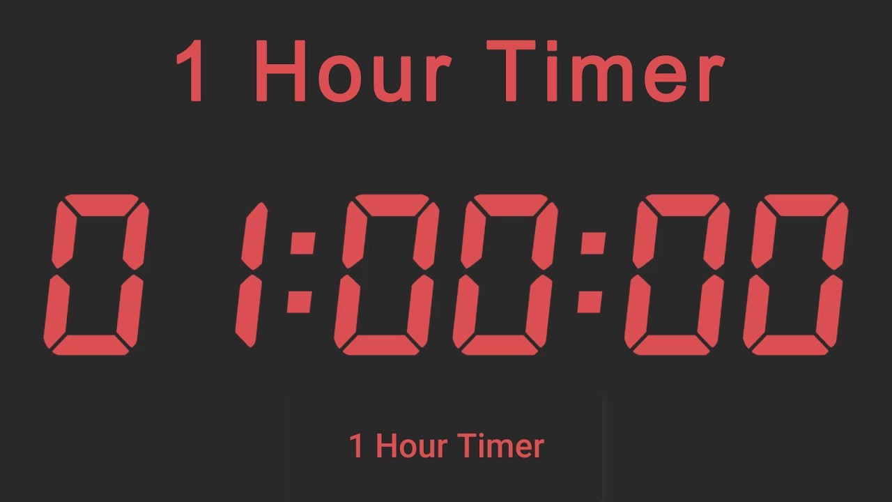 1 Hour Timer Focus