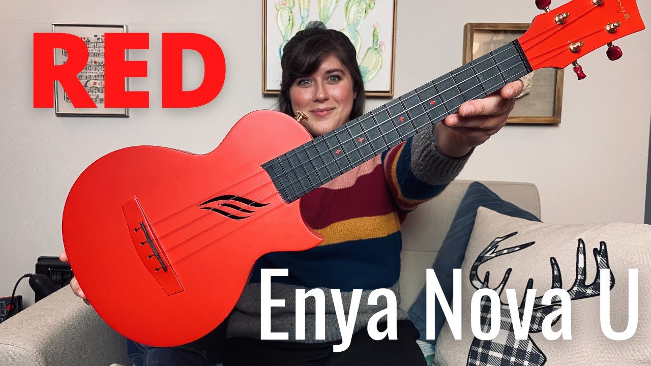 Stunning RED Enya Nova U Ukulele Review | Cory Teaches Music