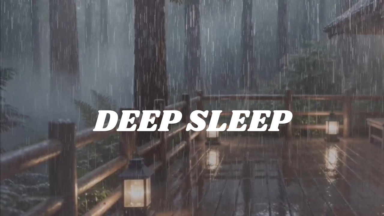 Relaxing Cabin Rain Sounds at NightNo Thunder •Deep Sleep Ambience @CozyStormRetreat 