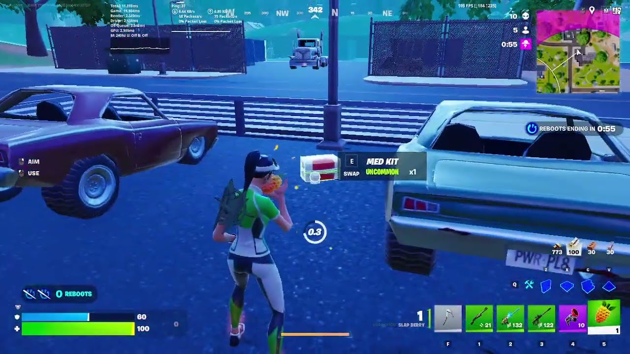 Fortnite win the match