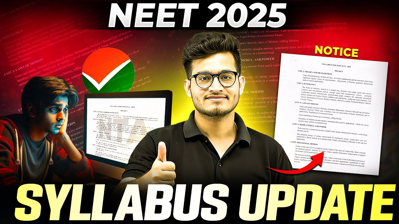 Syllabus UPDATE ⚠️ - NEET 2025 UPDATE ||  By NMC || PhysicsWallah