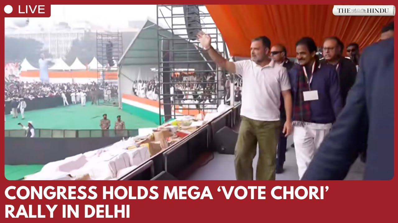 LIVE: Rahul Gandhi | Vote Chori I Vote Chor, Gaddi Chhod Maha Rally in Ramlila Maidan | Congress