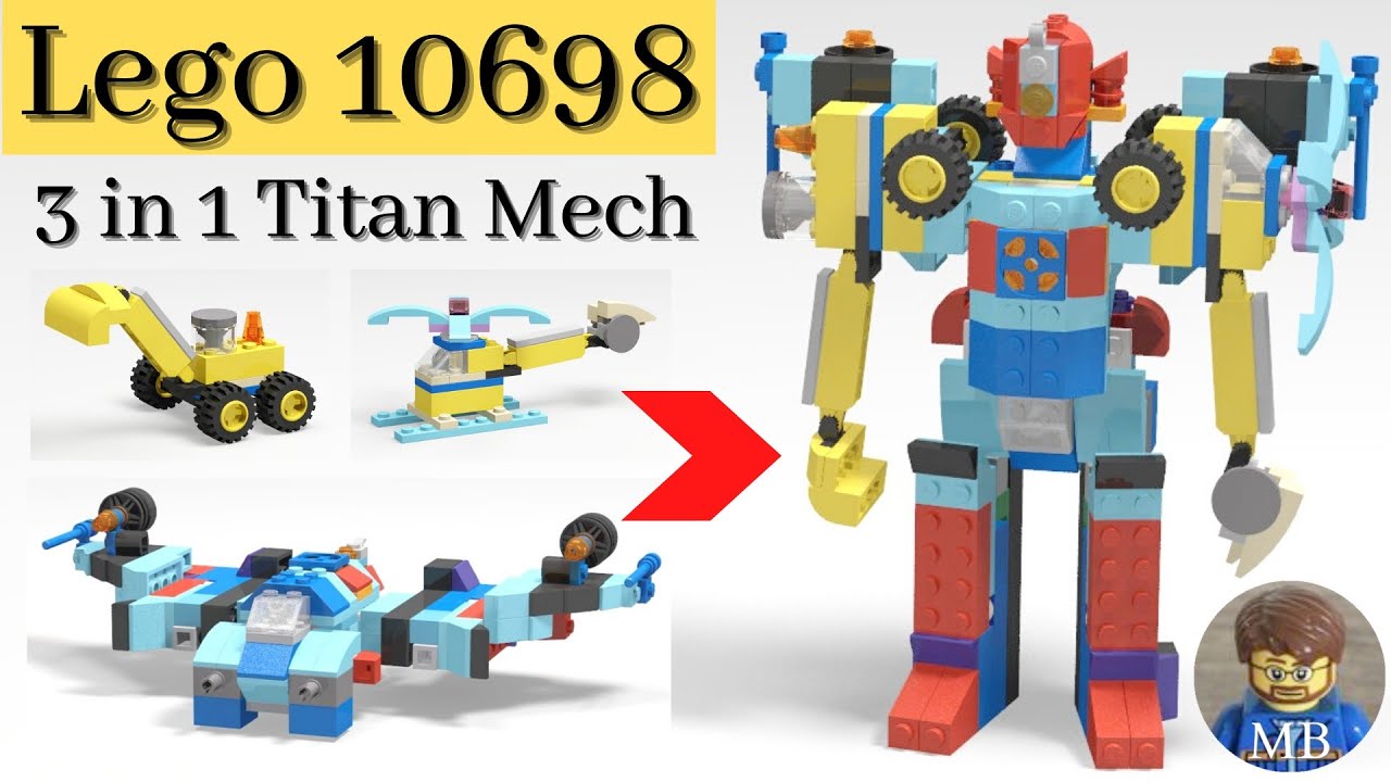 Lego Classic 10698 - 3 in 1 Titan - DIY instruction - 10698 building ideas