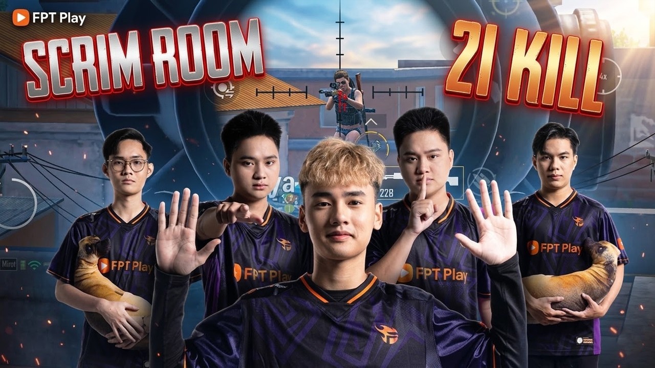 PUBG Mobile FL.Win Gameplay Team Flash Scrim room 21 Elims