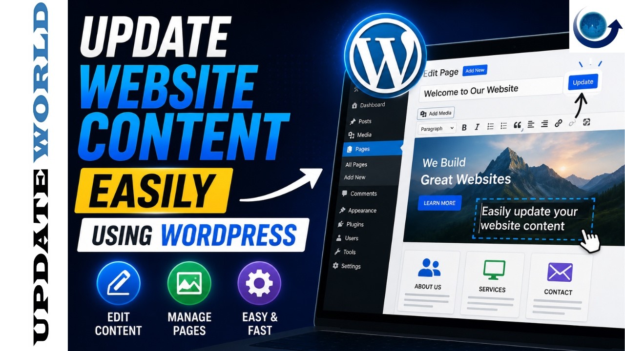How to Update Website Content Easily Using WordPress || Website Content Management by WordPress