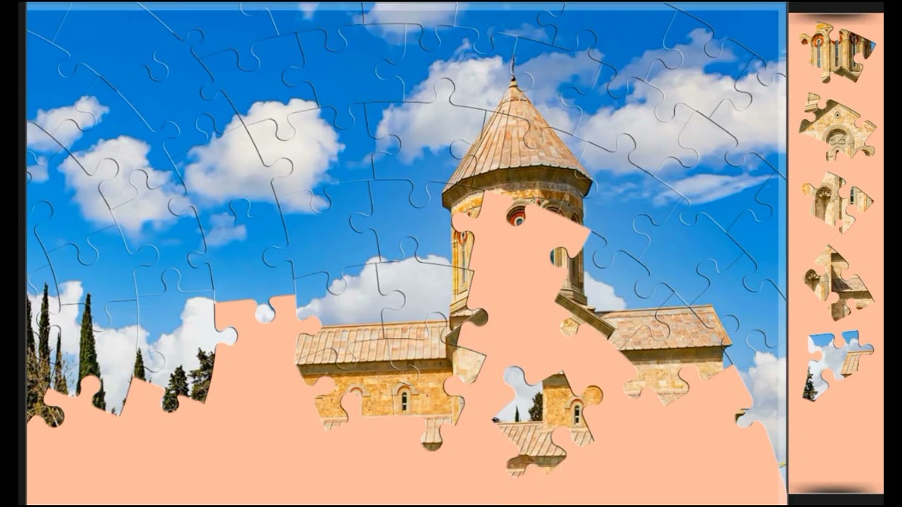 Monastery of St Nino at Bodbe, Georgia❤️😊 jigsaw puzzle🧩🧩 || @funpuzzle1122 