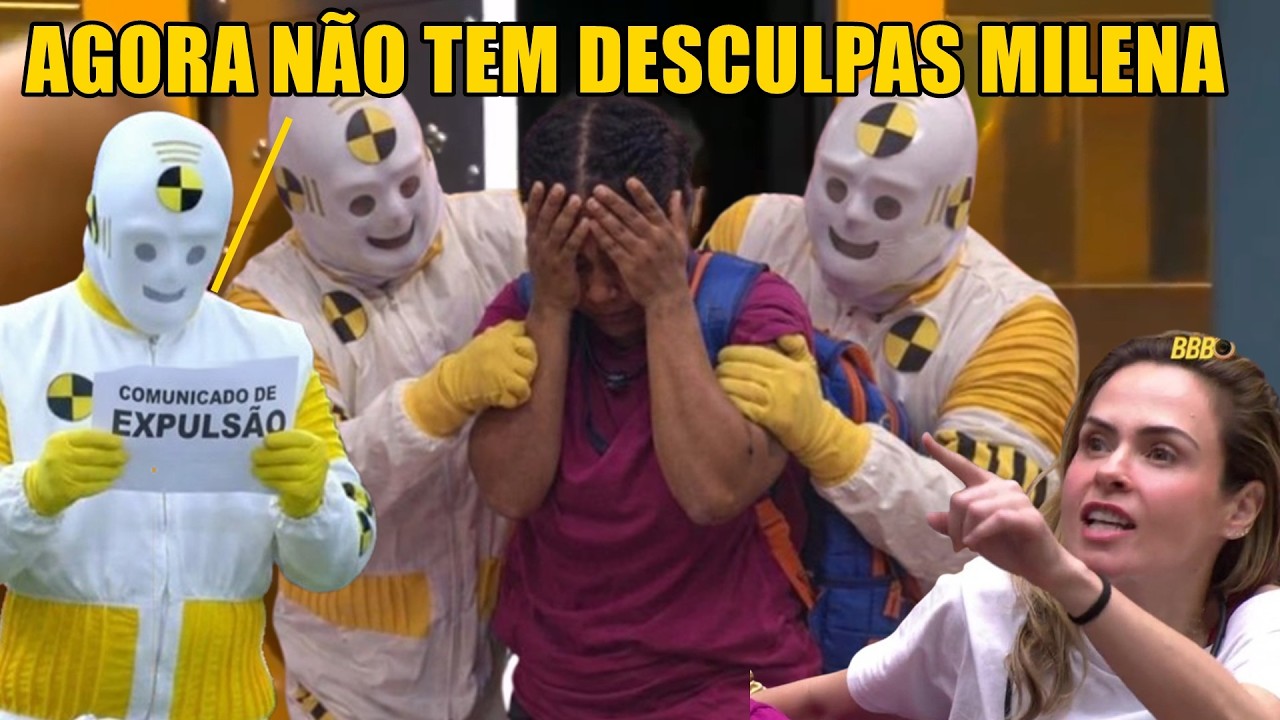 MILENA EXPULSA! APÓS DANFICAR CHINELO DE JONAS JOGA BEBIDA DA FESTA LIXO