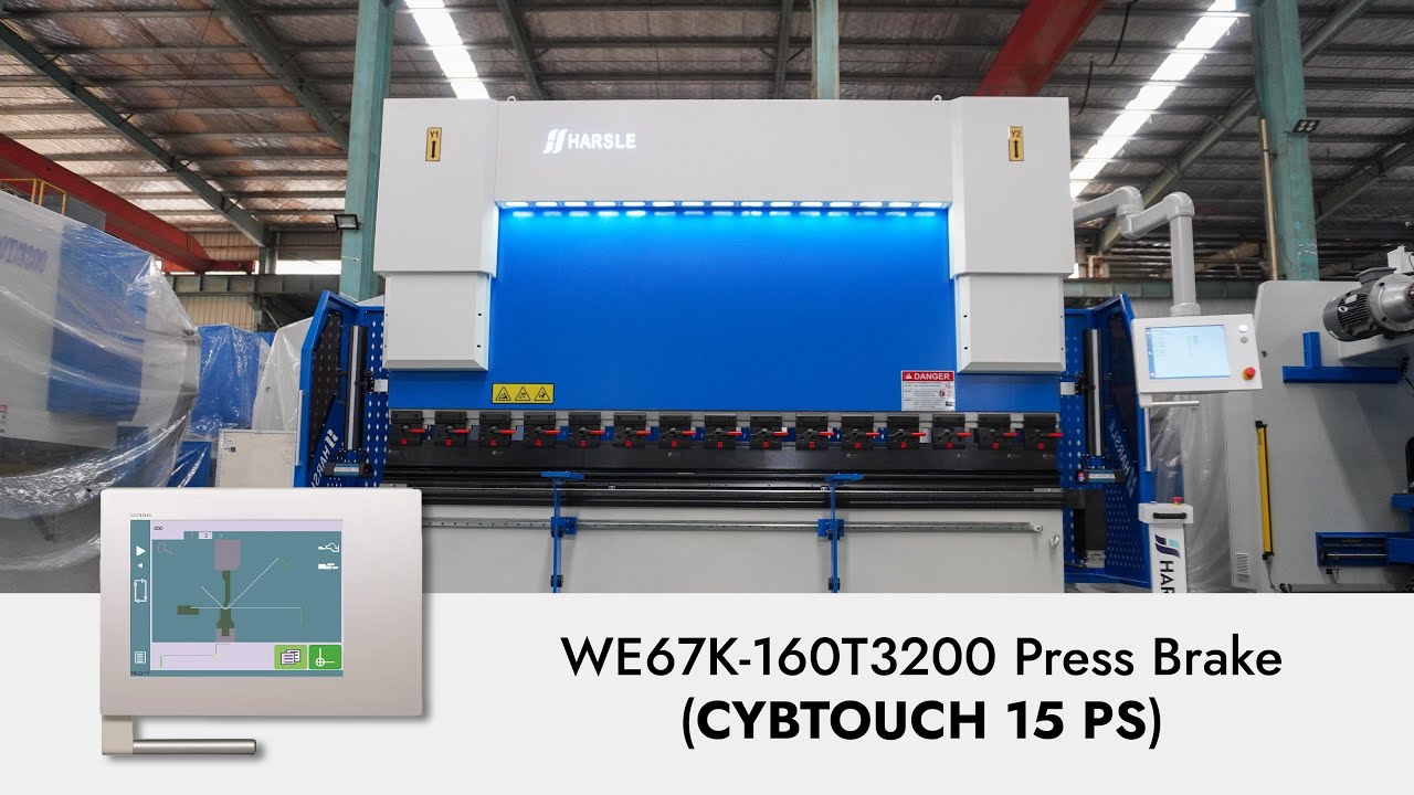 WE67K-160T3200 Genius CNC Press Brake with CybTouch 15PS and 6+1 AXIS