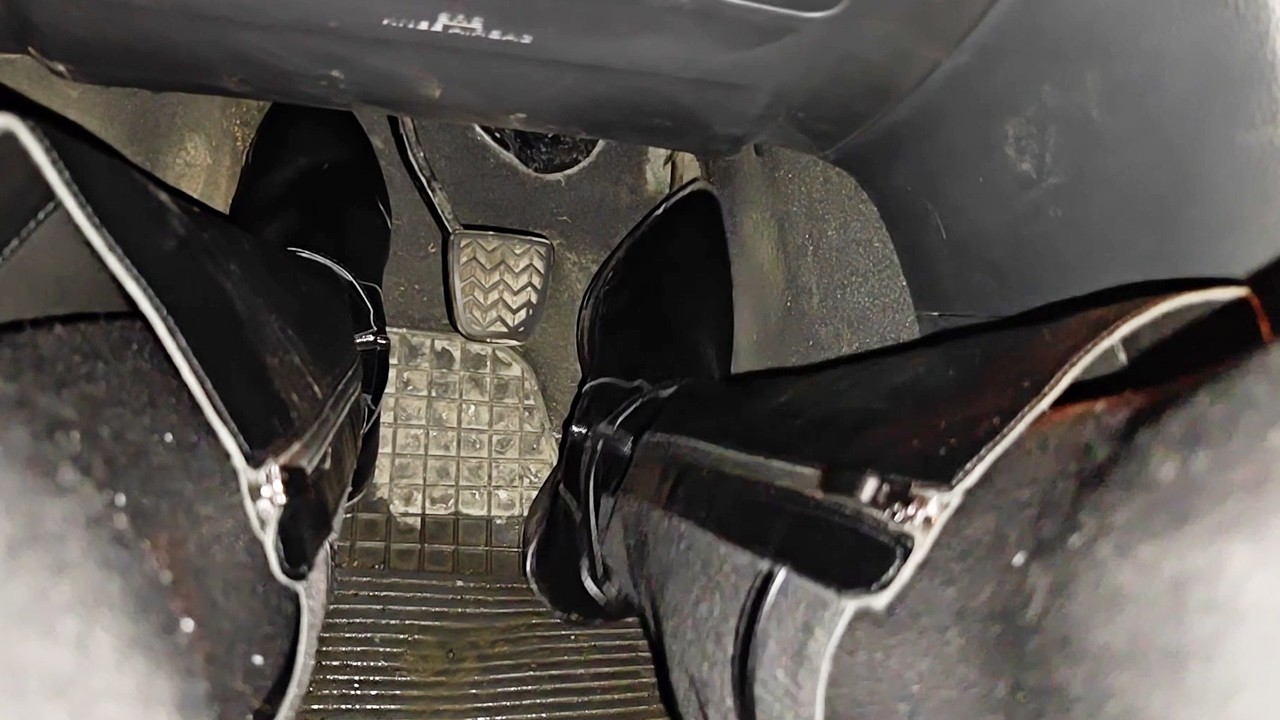 Struggling to Get My Car Started on the Side of the Road &ndash; Pedal Pumping in Leather Boots