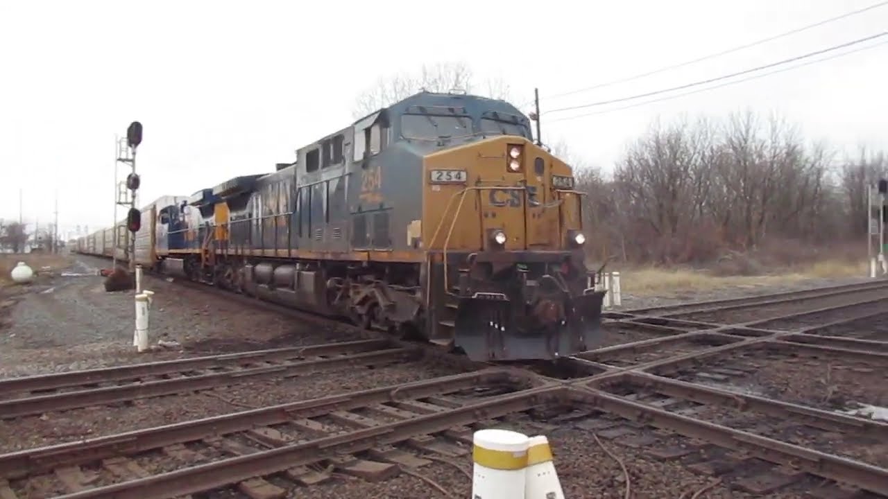 (3-4-2026) CSX eastbound autoracks/mixed freight train in Marion Ohio.
