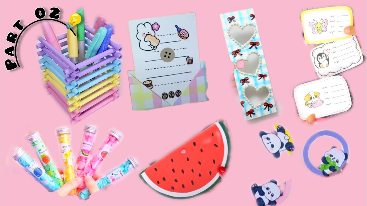 Useful And Cutest School Supplies with paper 🎀✨ | waste material craft ideas ✨💡💟 #crafts #diy #art 